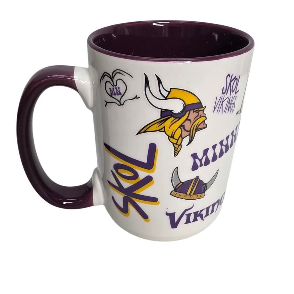 Minnesota Vikings NFL Ceramic  15oz Team Spirit Coffee Tea Mug